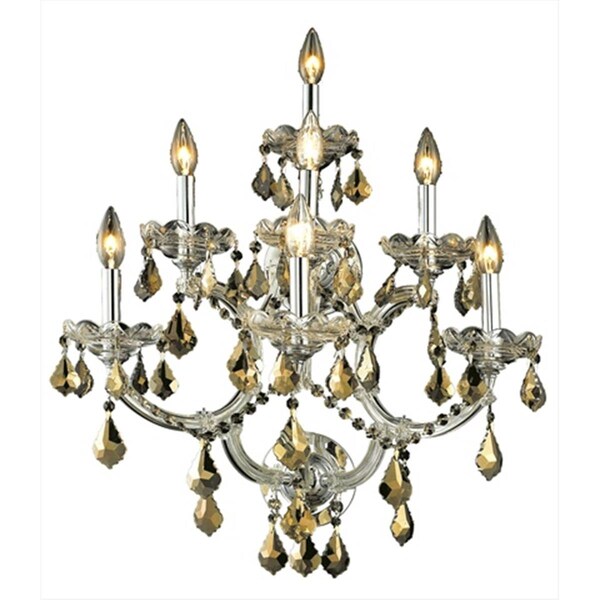 Lighting Business 2800W7C-GT-RC 22 W x 29.5 H in. Maria Theresa Collection Wall Sconce - Royal Cut, Chrome Finish LI1540503 - main